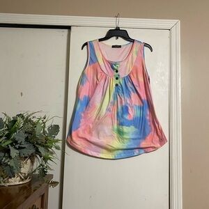 Colorful Tie-Dye Women's Top